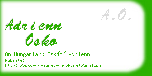 adrienn osko business card